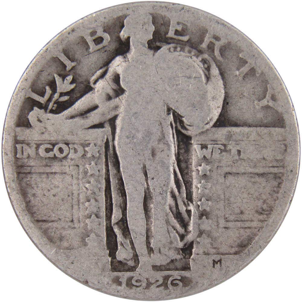 1926 Standing Liberty Silver Quarter G Good 25c Coin Collectible